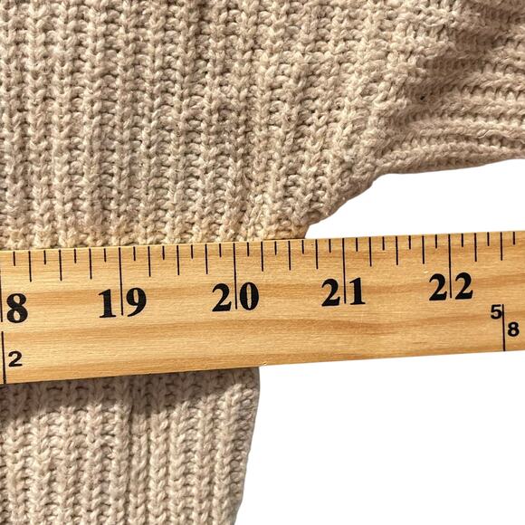 Madewell Thompson Pullover Pocket Sweater Tan Light Brown M - Picture 4 of 8